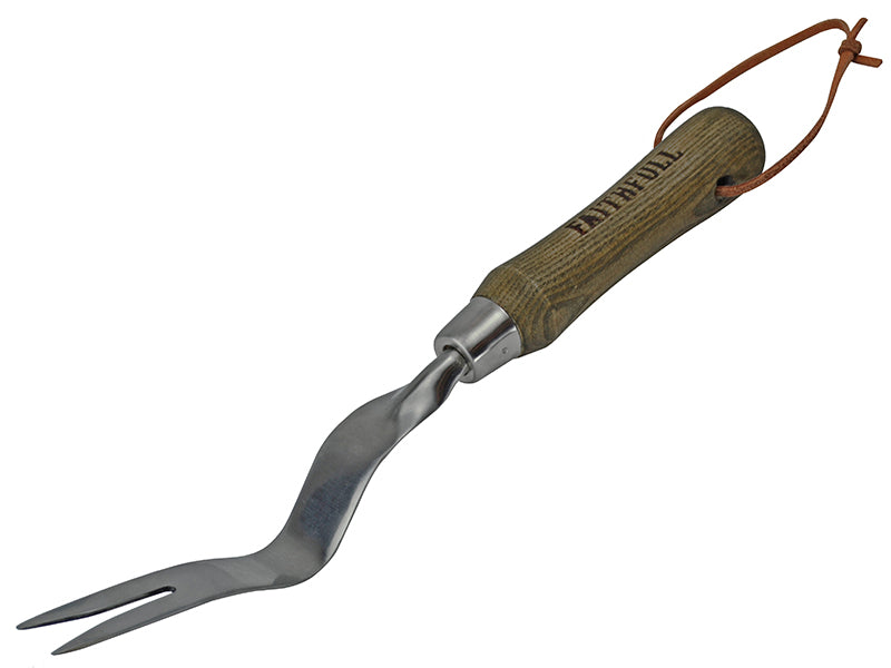 Faithfull FAIPRESHGRUB Prestige Stainless Steel Hand Weeder Ash Handle