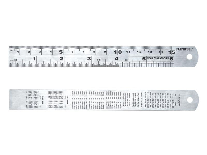 Faithfull FAIRULE150SS Flexible Stainless Steel Rules