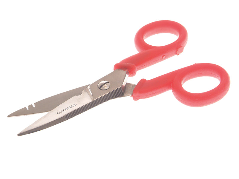 Faithfull FAISCWC5 Electrician's Wire Cutting Scissors 125mm (5in)
