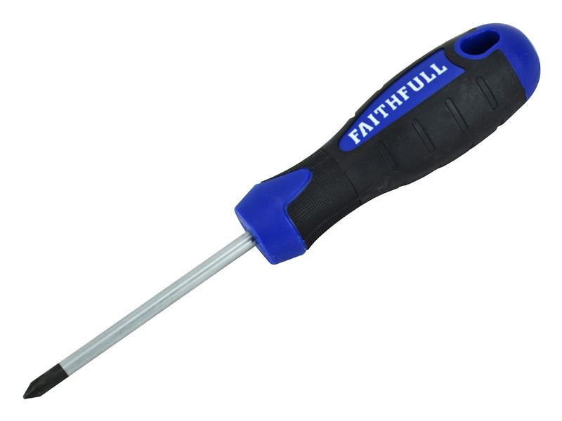 Faithfull FAISDPH1 Soft Grip Screwdriver, Phillips