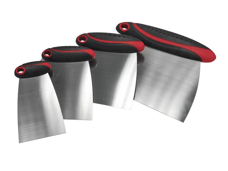 Faithfull FAISGFILLERS Stainless Steel Filler & Spreader Set, 4 Piece
