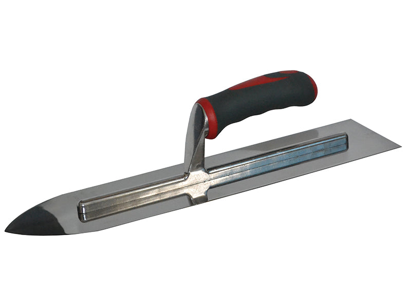 Faithfull FAISGTFL16SS Flooring Trowel Stainless Steel Soft Grip Handle 16 x 4in