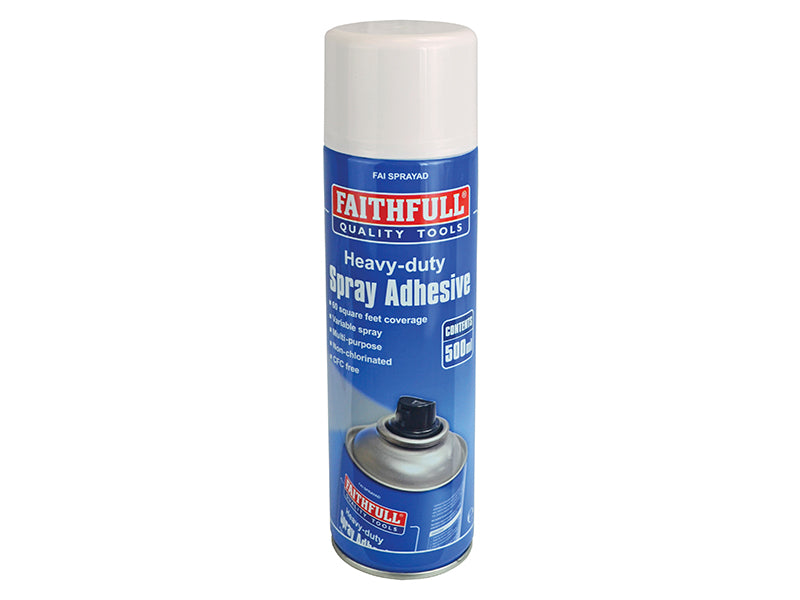 Faithfull FAISPRAYAD Spray Adhesive Non-Chlorinated 500ml