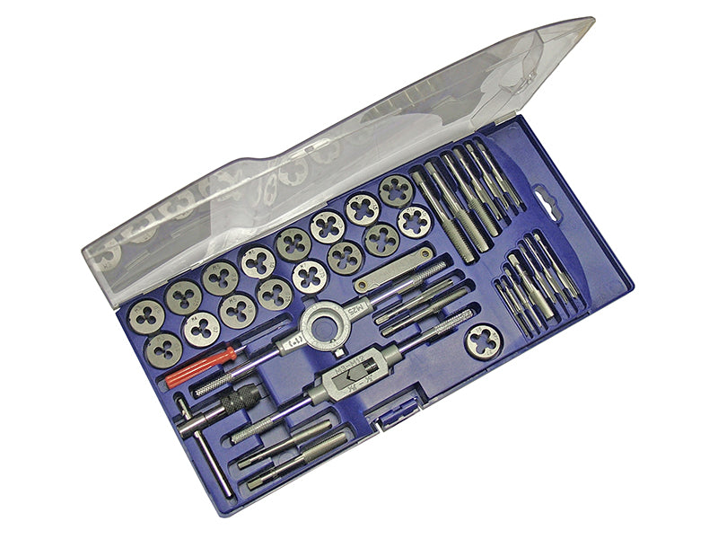 Faithfull FAITAPDSET39 Metric Tap & Die Set of 39 Carbon Steel