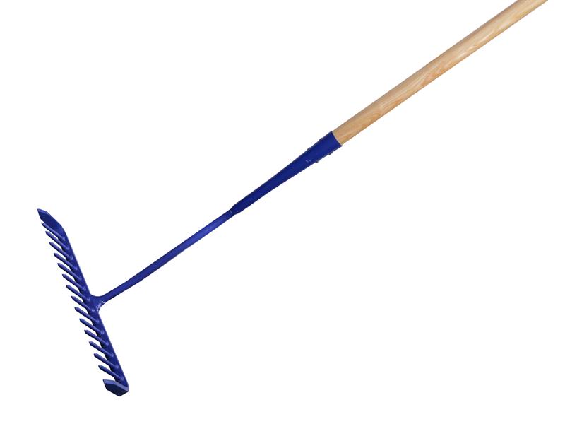 Faithfull FAITAR Tarmac Rake 16 Round Teeth - Wooden Handled