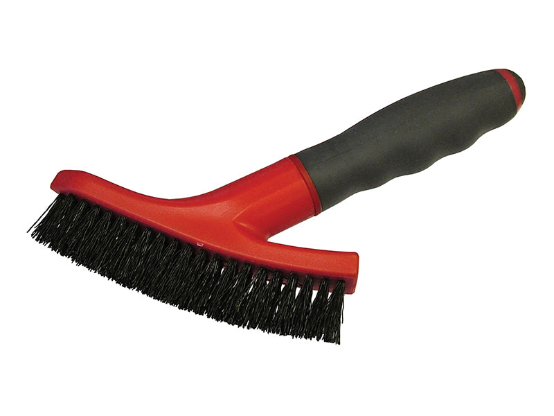Faithfull FAITLSGSCRUB Grout Scrubbing Brush Soft Grip Handle