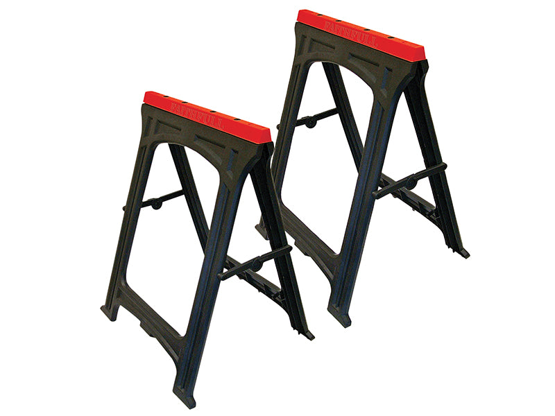 Faithfull FAITRESTLESP Plastic Trestles Height 82cm x Length 57cm (Twin Pack)