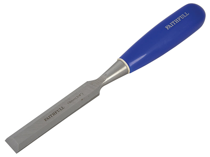 Faithfull FAIWCB14 Bevel Edge Chisel Blue Grip