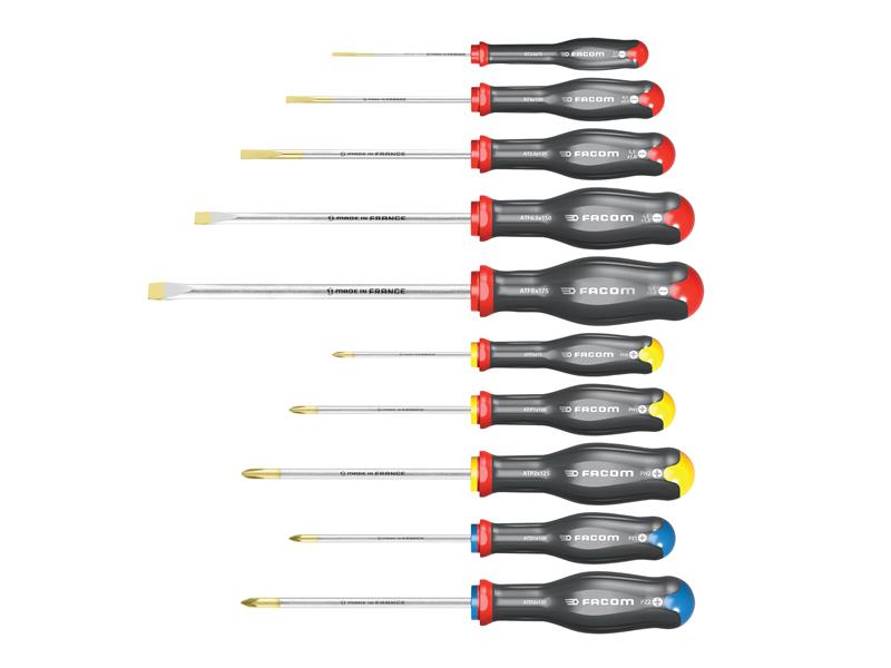 Facom FCMATWJ10PB Protwist® Screwdriver Set, 10 Piece