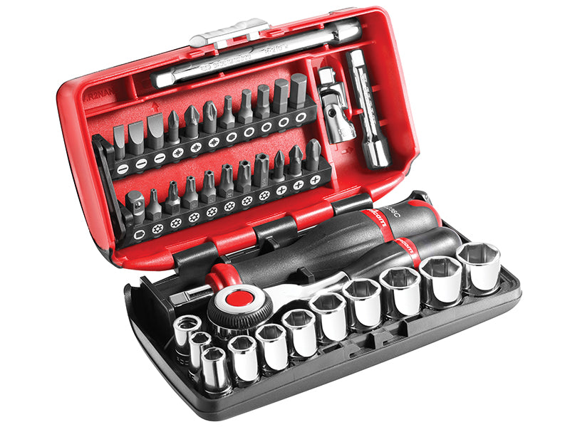 Facom FCMR360NANO 1/4in Drive Socket Set, 38 Piece
