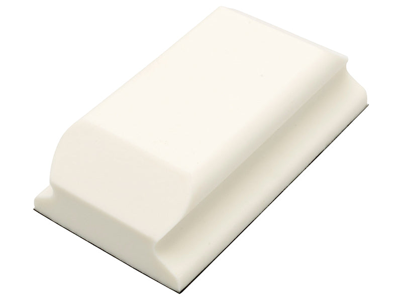 Flexipads World Class FLE93070 Hand Sanding Block Shaped White PUR GRIP® 70 x 125mm