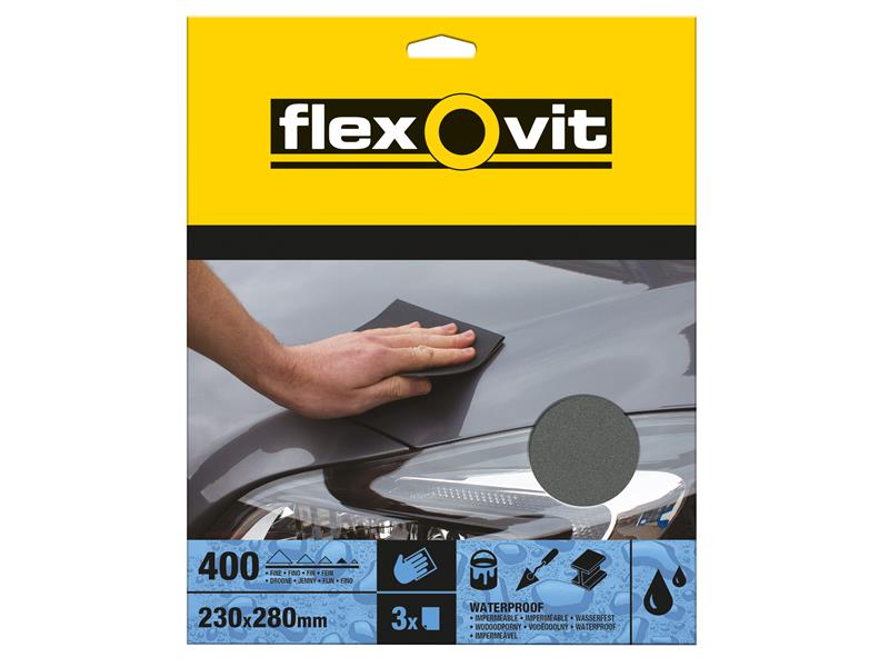 Flexovit FLV26580 Waterproof Sheets 230 x 280mm