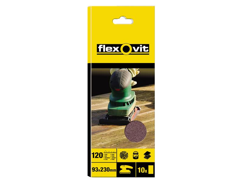 Flexovit FLV26321 1/3 Plain Sanding Sheets
