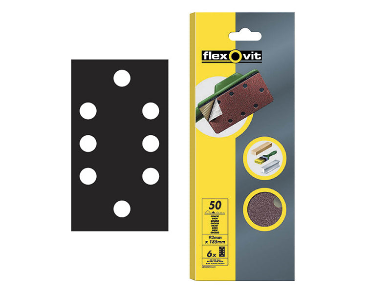 Flexovit FLV26345 1/3 Quick-Release Sanding Sheets
