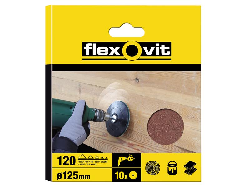 Flexovit FLV26383 Drill Mountable Discs 125mm