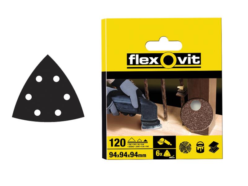 Flexovit FLV26401 Delta Hook & Loop Sheets