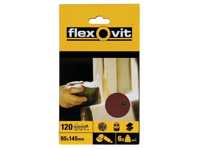 Flexovit FLV26409 Detail Hook & Loop Sheets