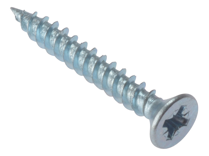 ForgeFix FORCSK124Z General Purpose Screws, Pozi, CSK, ZP