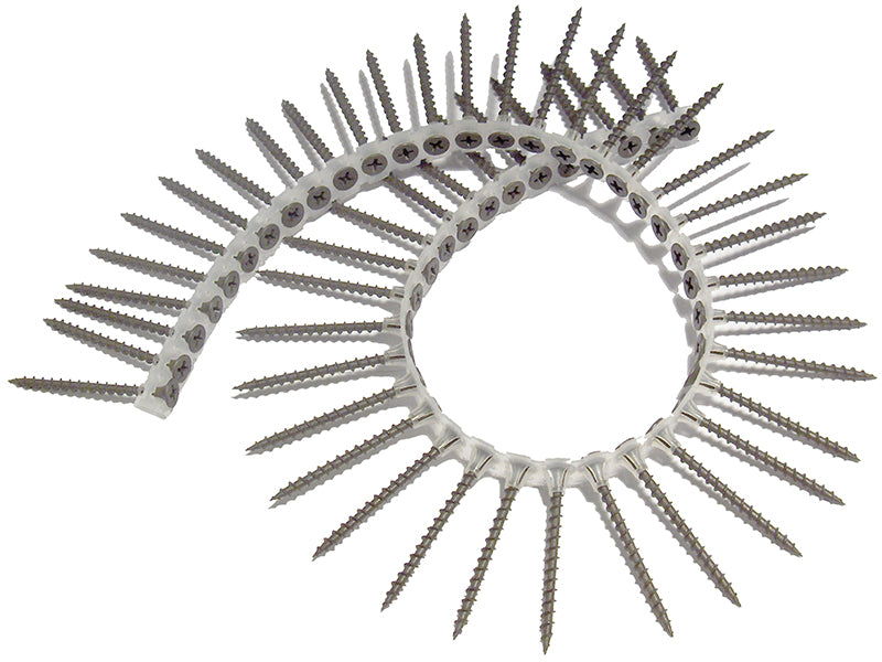 ForgeFix FORDWS25BPC Collated Drywall Screws, Phillips, Bugle Head