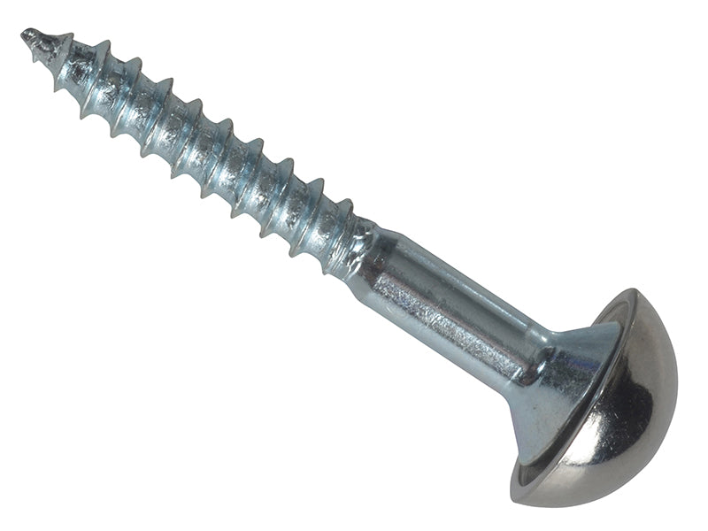 ForgeFix FORMS34CP Mirror Screws, Chrome Domed Top, ZP