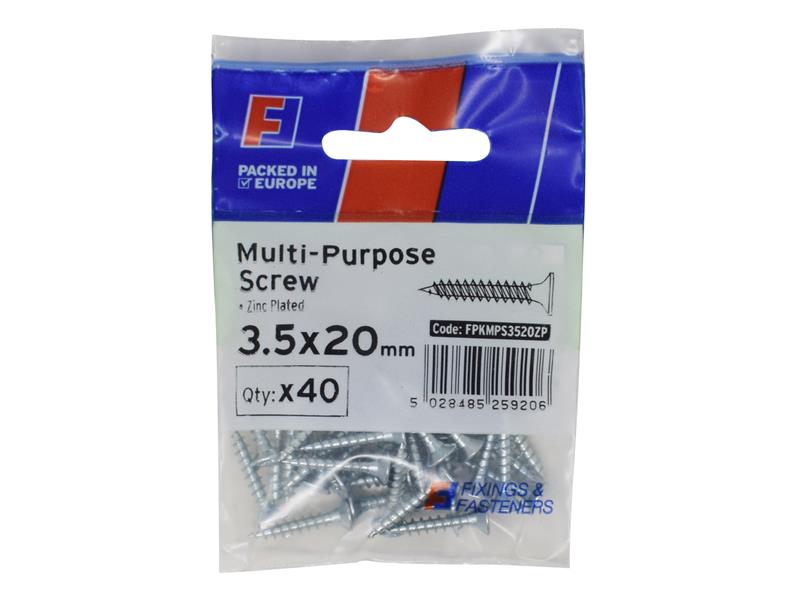 Multi-Purpose Pozi Screw CSK ST ZP ForgePack