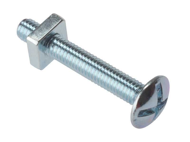 ForgeFix FORRBN512M Roofing Bolts & Square Nuts, ZP