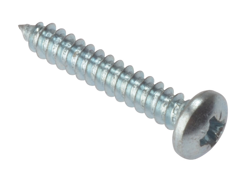 ForgeFix FORSTP144Z Self-Tapping Screws, Pozi, Pan Head, ZP