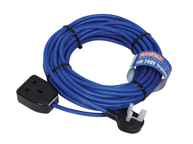 Faithfull Power Plus FPPTL14M Trailing Lead 240V 13A 1.5mm Cable 14m
