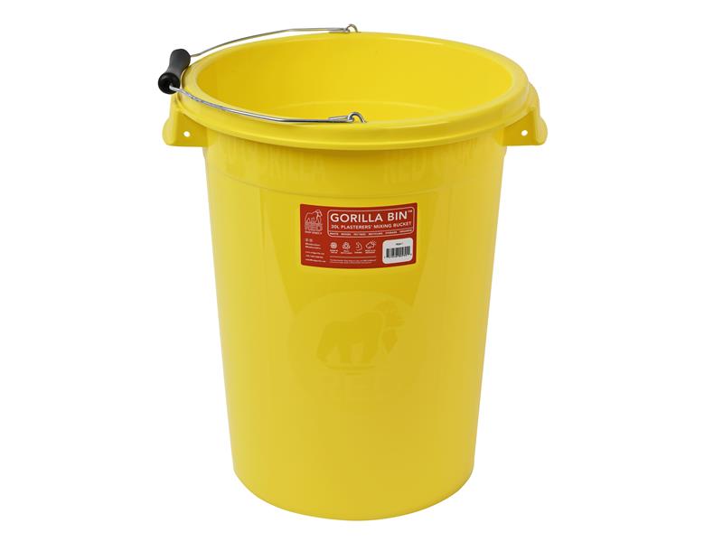 Red Gorilla GORRG30Y Plasterers Mixing Bucket Yellow 30 litre