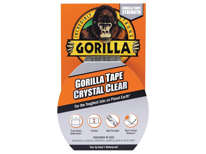 Gorilla Glue GRGCLTAPE48 Gorilla Tape® 48mm x 8.2m Crystal Clear