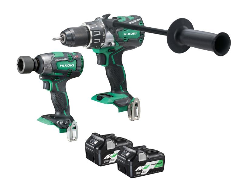 HiKOKI HIKKC18DPLJB KC18DPLJBZ Twin Pack 18V 2 x Multi Volt Li-ion