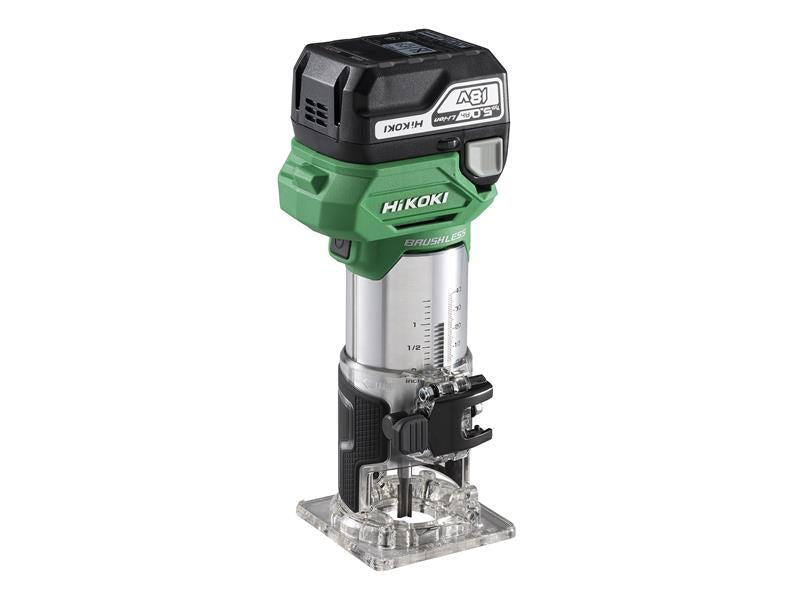 HiKOKI HIKM1808DAJP M1808DAJPZ 1/4in Trimmer 18V 1 x 5.0Ah Li-ion