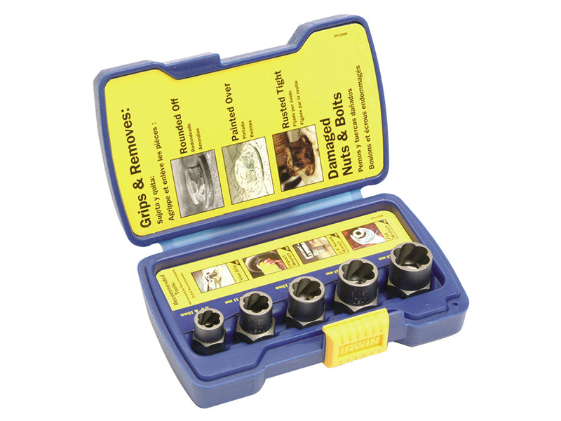 IRWIN® IRW10504634 Bolt Grip Fastener Remover Base Set, 5 Piece