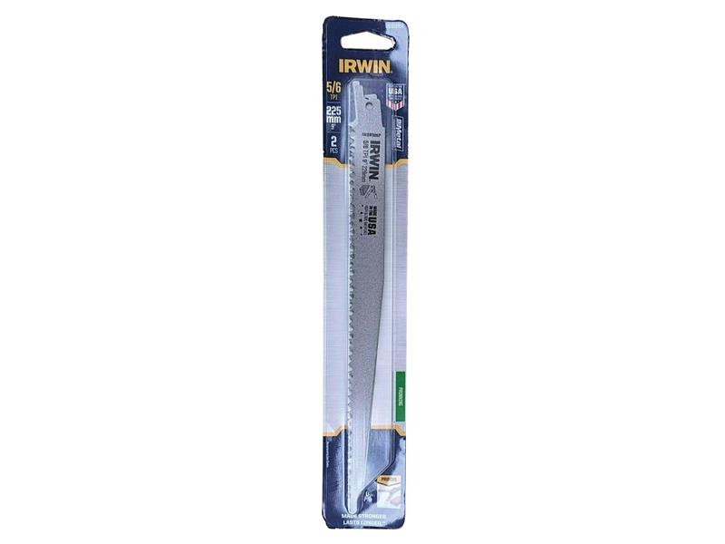 IRWIN® IRWIW1016914 Wood Pruning Sabre Saw Blade 225mm (Pack 2)