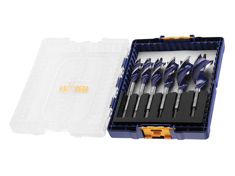 IRWIN® IRWIW4042202 Blue Groove 6X Wood Bit Set, 6 Piece