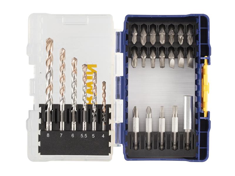 IRWIN® IRWIW6062521 Multi Material & Screwdriving Set, 25 Piece
