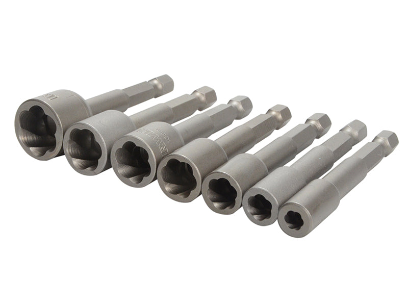IRWIN® IRWT394100 T394100 Power Grip Screw Extractor Set, 7 Piece
