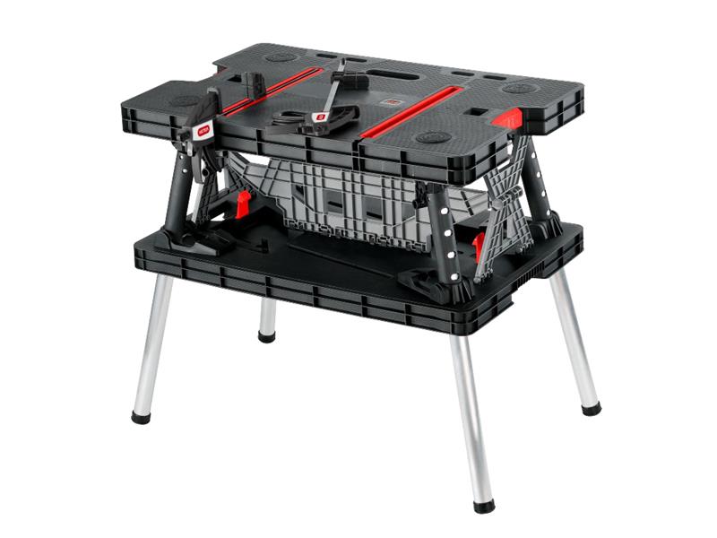 Keter KET237005 Folding Work Table with Clamps