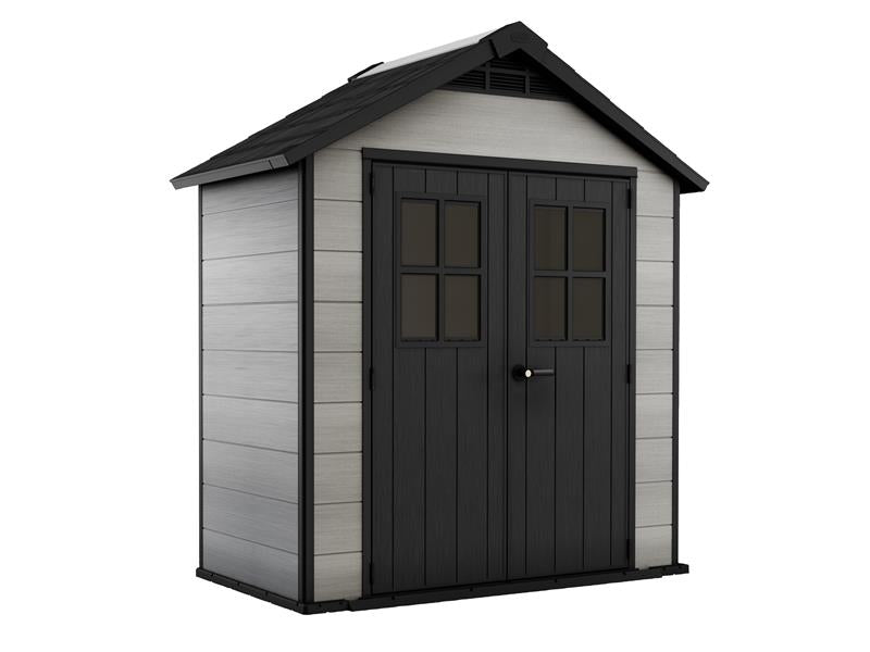 Keter KET254397 Oakland Shed Grey 7.5 x 4ft