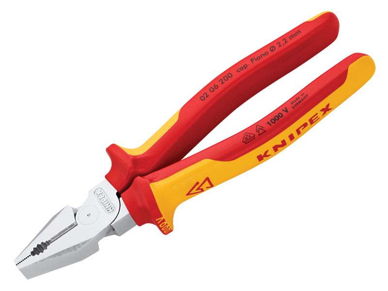 Knipex KPX0206200 VDE High Leverage Combination Pliers
