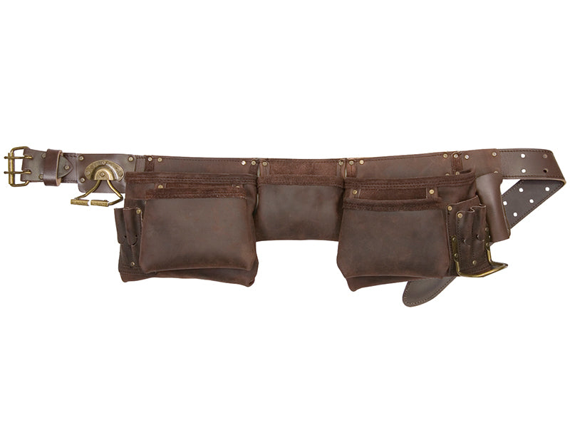 Kuny's KUN19427 19427 Oiled Leather Construction Apron 12 Pocket