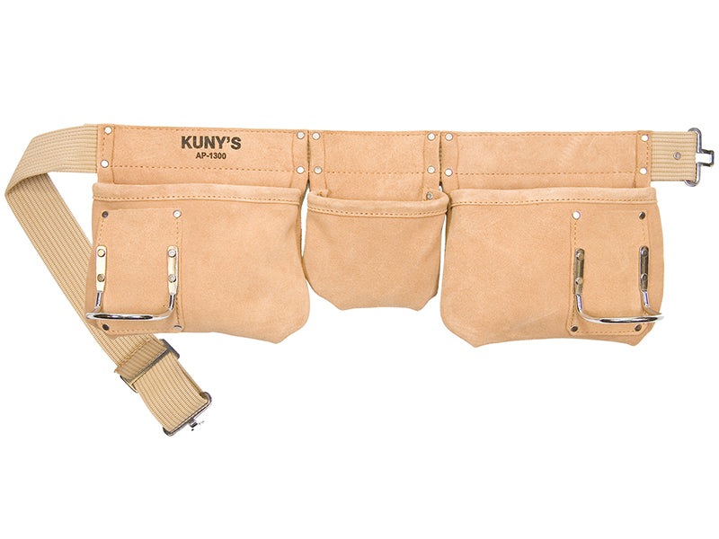 Kuny's KUNAP1300 AP-1300 Carpenter's Apron 5 Pocket Suede Leather