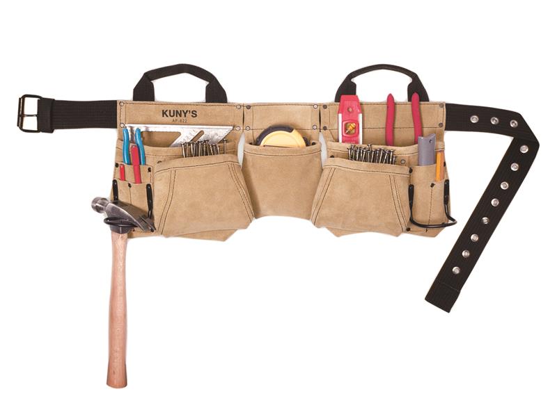 Kuny's KUNAP622 AP-622A Carpenter's Apron Split Grain Leather