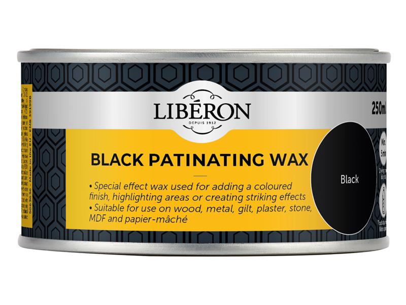 Liberon LIBBPW250N Black Patinating Wax 250ml