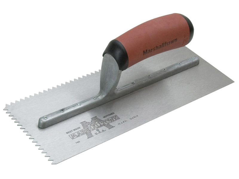 Marshalltown M/T701SD M701SD V 3/16in Notched Trowel DuraSoft® Handle 11 x 4.1/2in