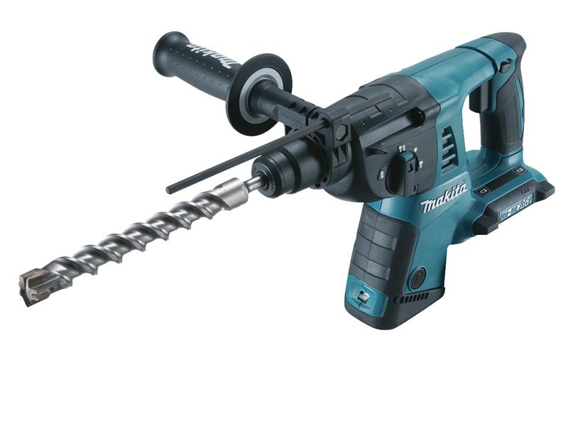 Makita MAKDHR263ZJ DHR263ZJ Rotary SDS Hammer Drill 36V (2 x 18V) Bare Unit