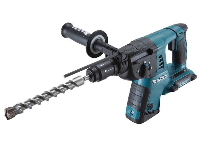 Makita MAKDHR264ZJ DHR264ZJ SDS Plus Rotary Hammer 36V (2 x 18V) Bare Unit