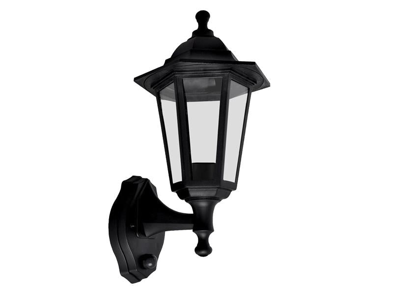 Meridian Lighting MDNLP60BPIR Six Panel Lantern with PIR 60W