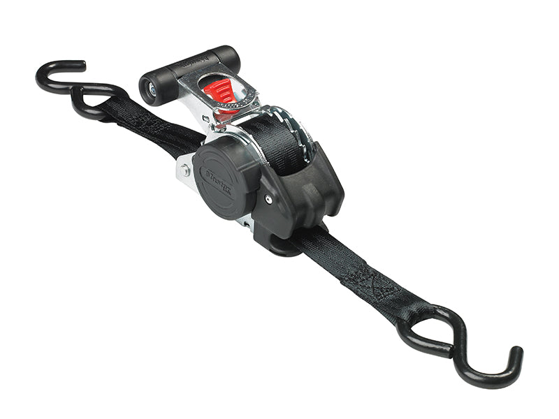 Master Lock MLK3238 Retractable Ratchet Tie-Down S-Hook 3m 2 Piece