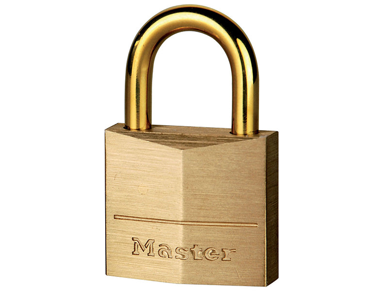 Master Lock MLK635 Solid Brass 35mm Padlock with Brass Plated Shackle